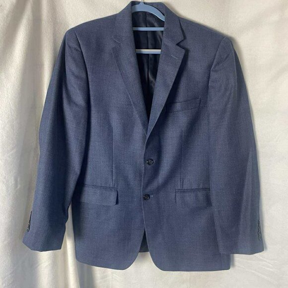 EUC Club Room Men's Classic Fit Stretchy Blue Sport Coat Blazer size 42R - Picture 1 of 9